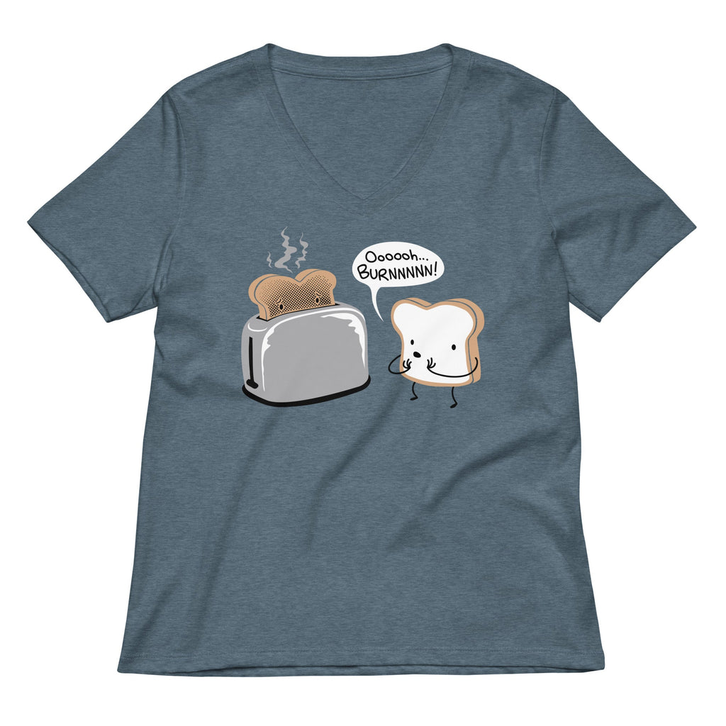 Oooooh...BURNNNNN! Women's V-Neck Tee