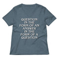 Question In The Form Of An Answer Women's V-Neck Tee