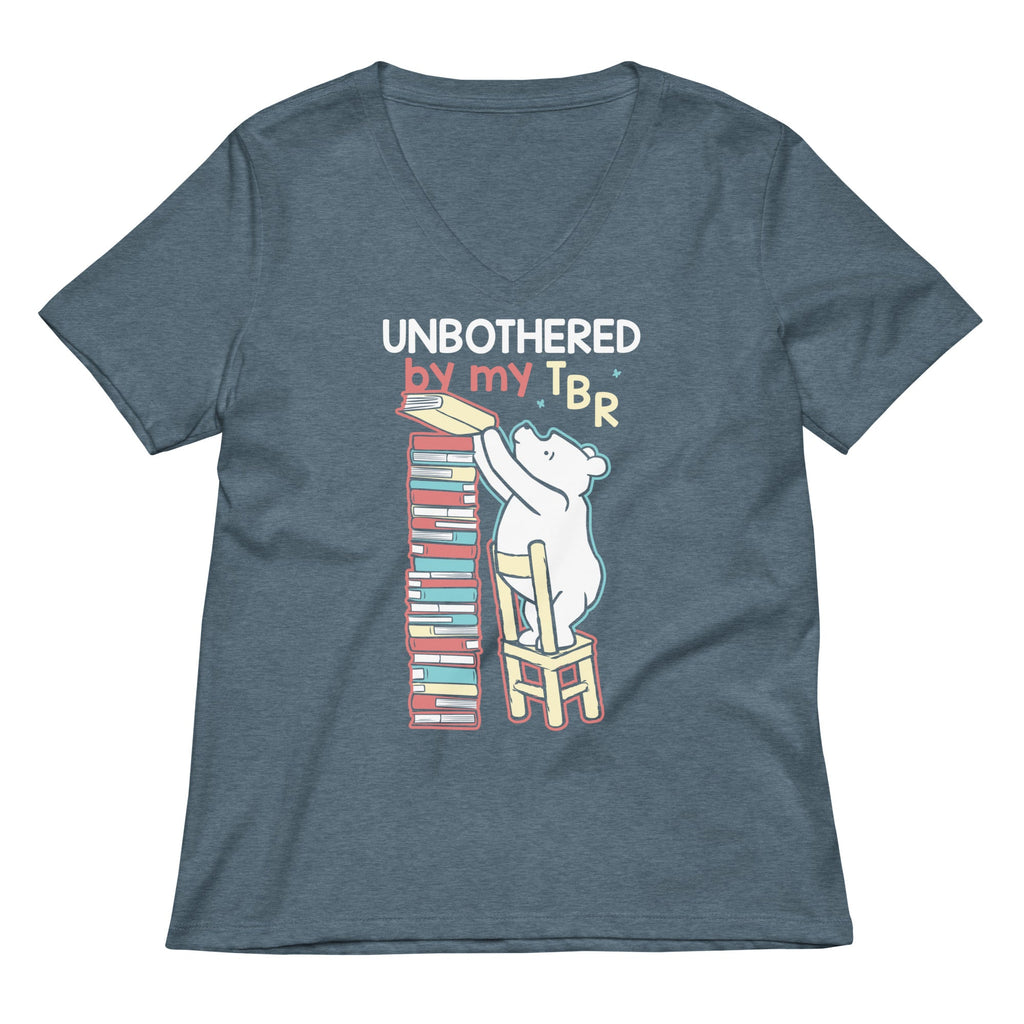Unbothered By My TBR Women's V-Neck Tee
