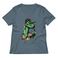 Velociholmes Women's V-Neck Tee