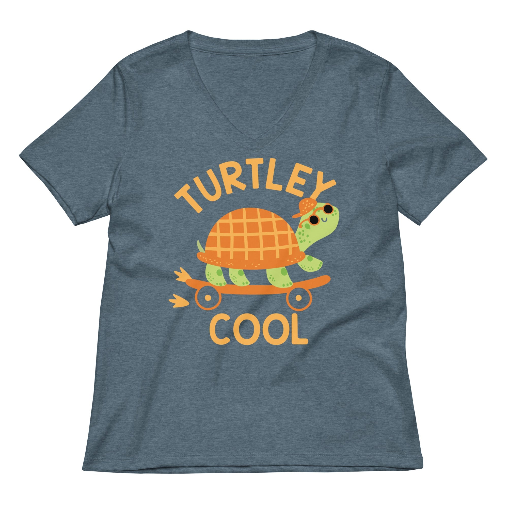 Turtley Cool Women's V-Neck Tee