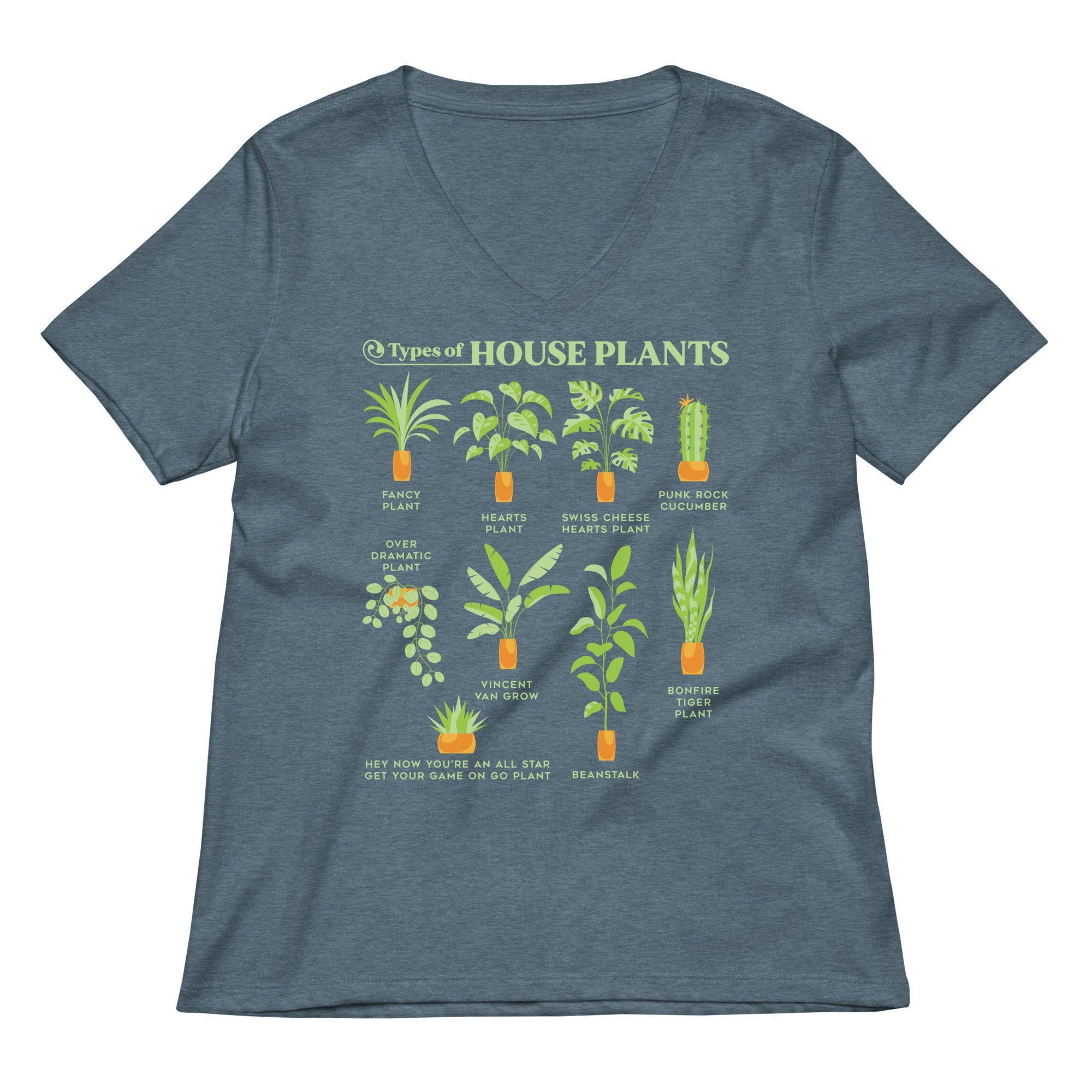 Types Of House Plants Women's V-Neck Tee