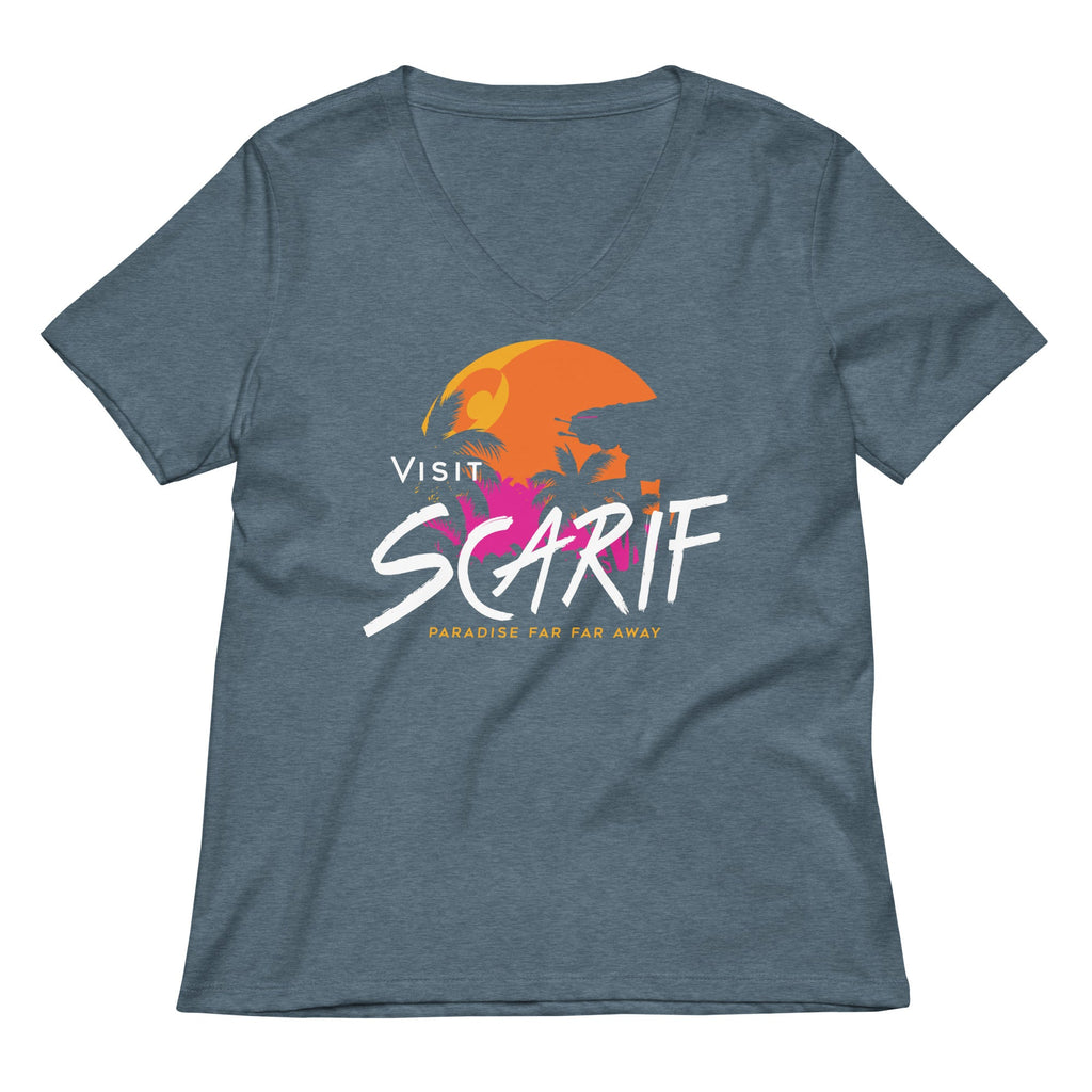 Visit Scarif Women's V-Neck Tee