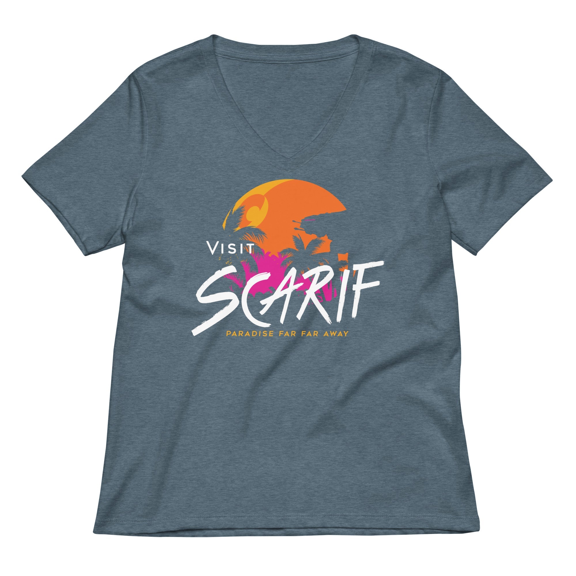 Visit Scarif Women's V-Neck Tee