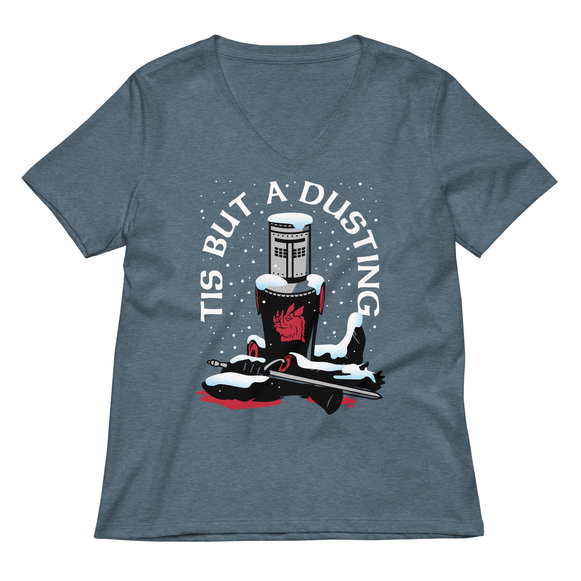 Tis But A Dusting Women's V-Neck Tee