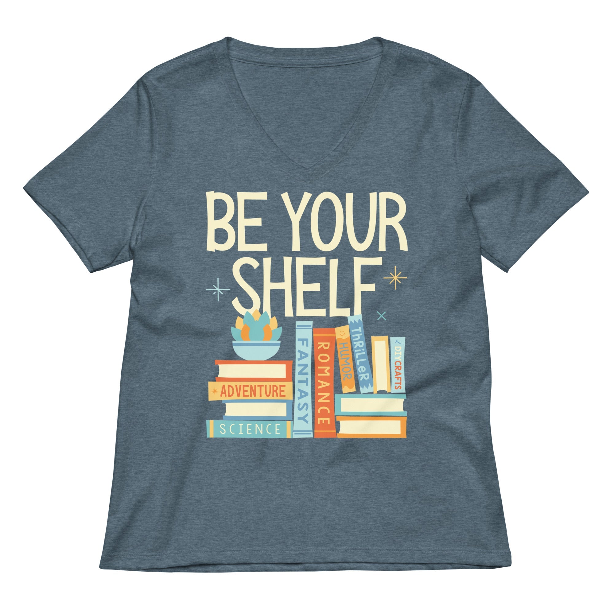 Be Your Shelf Women's V-Neck Tee
