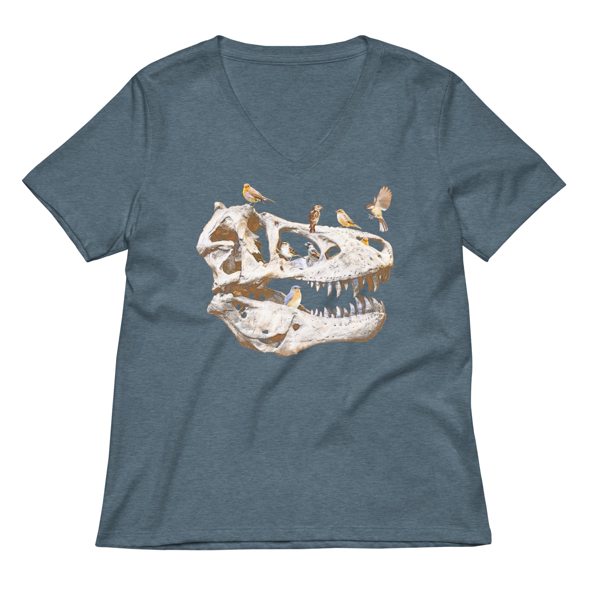 Bird Bones Women's V-Neck Tee