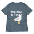 Imma Steal Ur Fries Women's V-Neck Tee