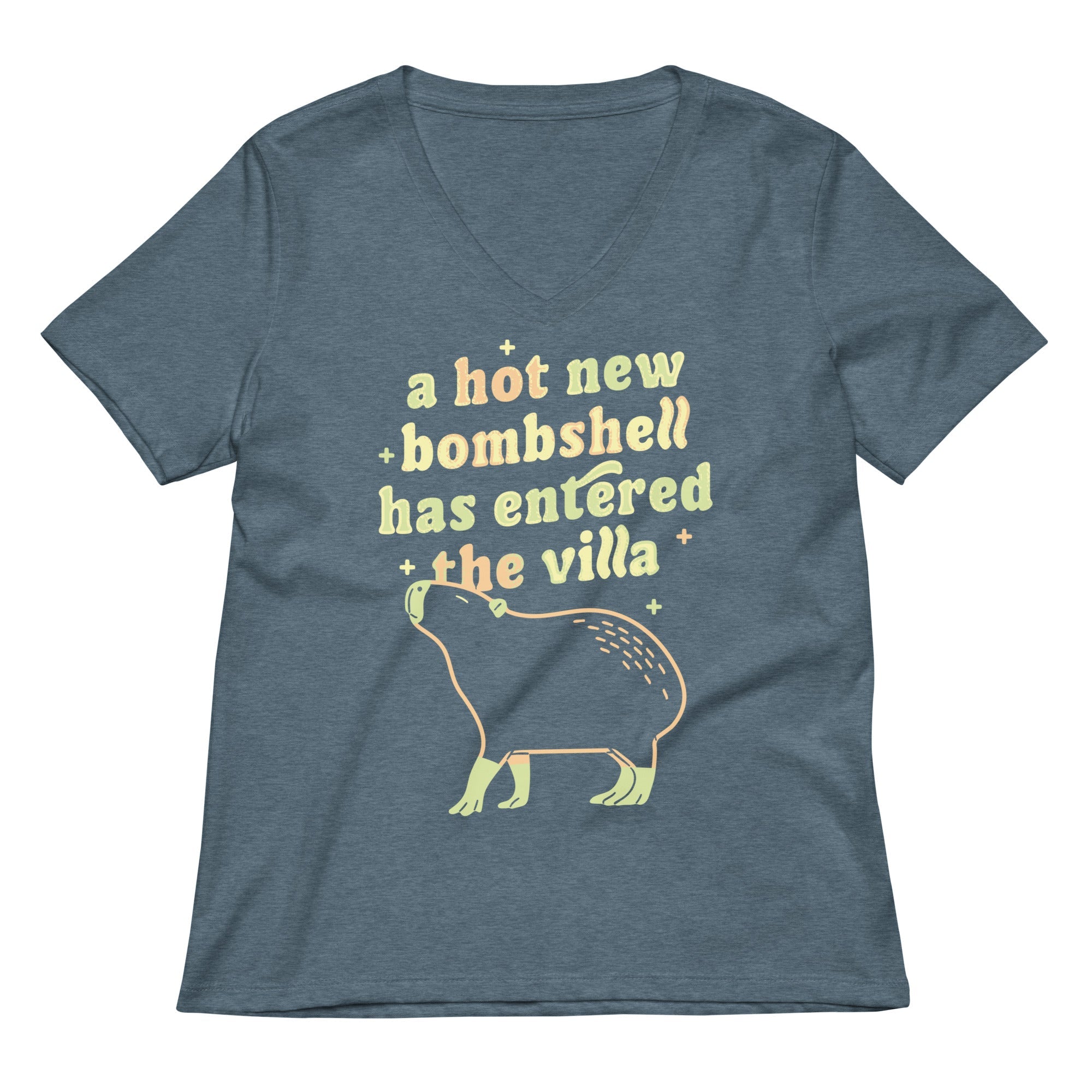 A Hot New Bombshell Has Entered The Villa Women's V-Neck Tee