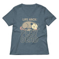 Life Hack Play Dead Women's V-Neck Tee