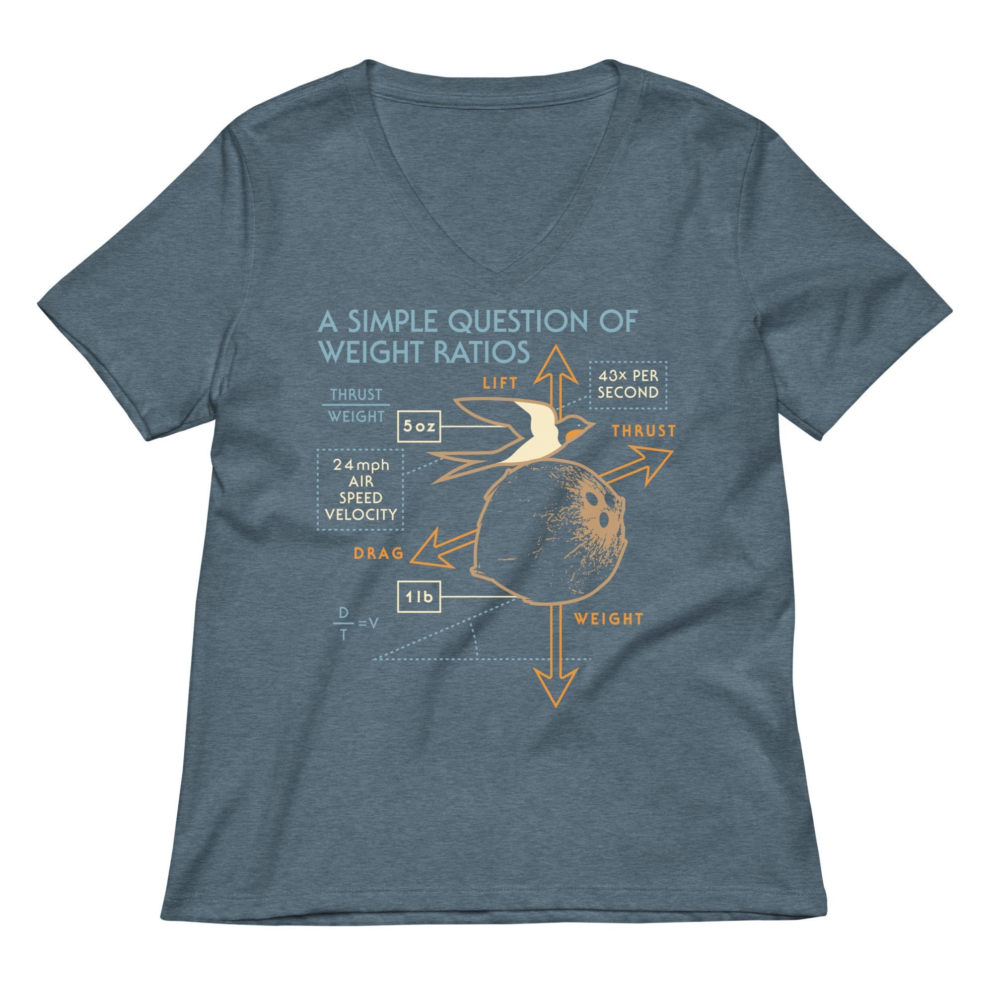 A Simple Question Of Weight Ratios Women's V-Neck Tee