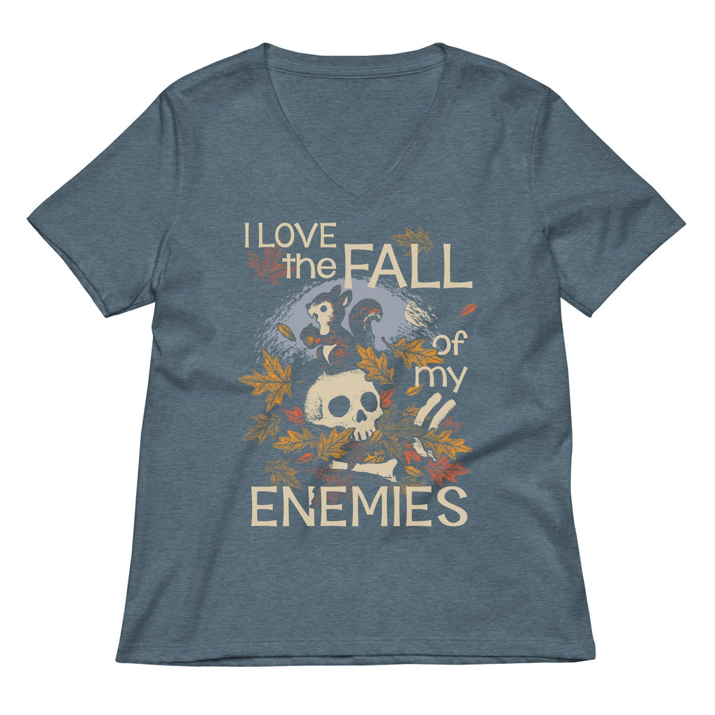 I Love The Fall Of My Enemies Women's V-Neck Tee