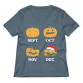 Pumpkin Months Women's V-Neck Tee