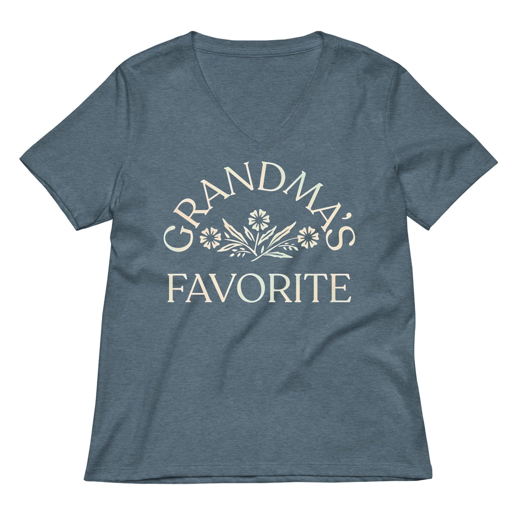 Grandma's Favorite Women's V-Neck Tee