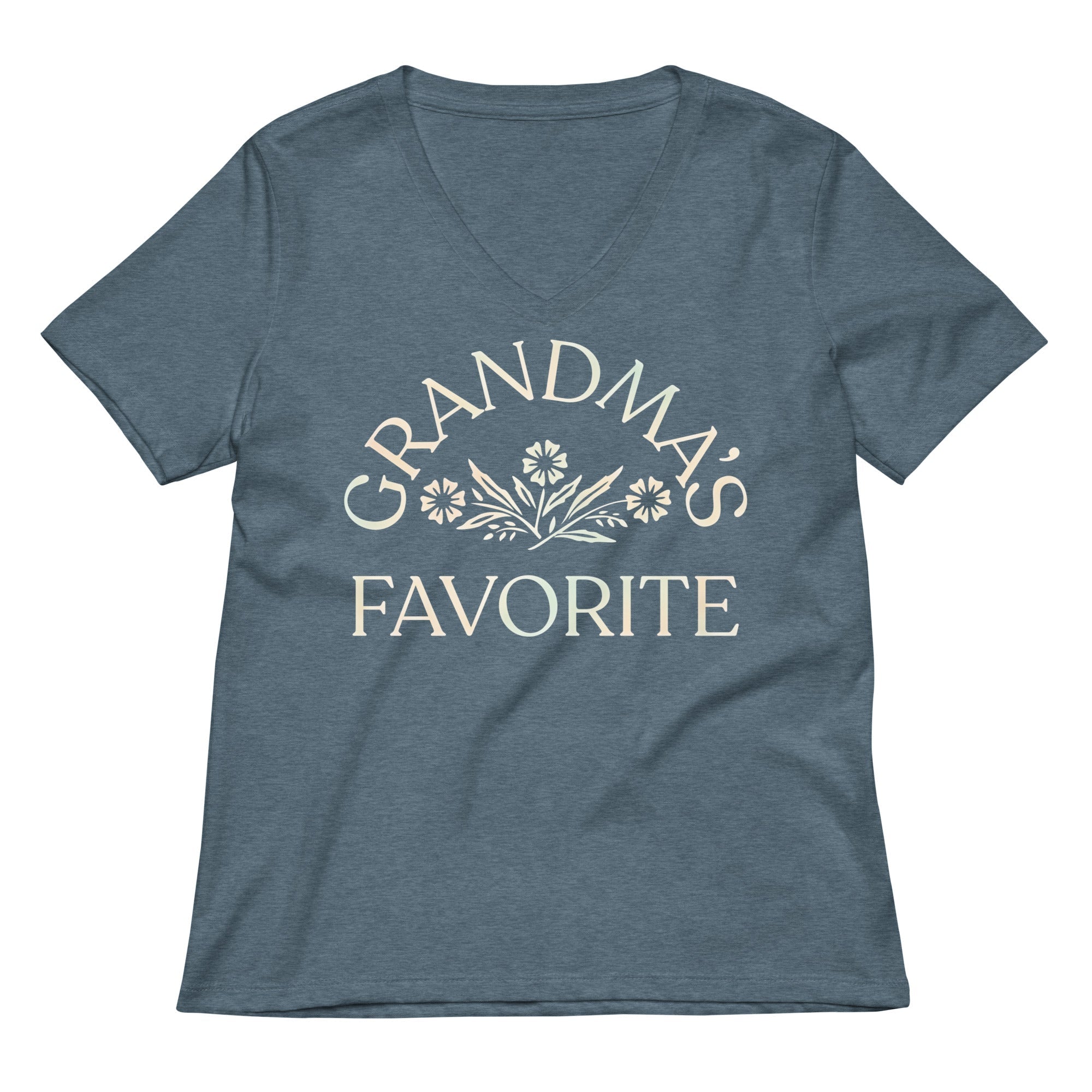 Grandma's Favorite Women's V-Neck Tee