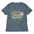 Please Chew Quieter Women's V-Neck Tee