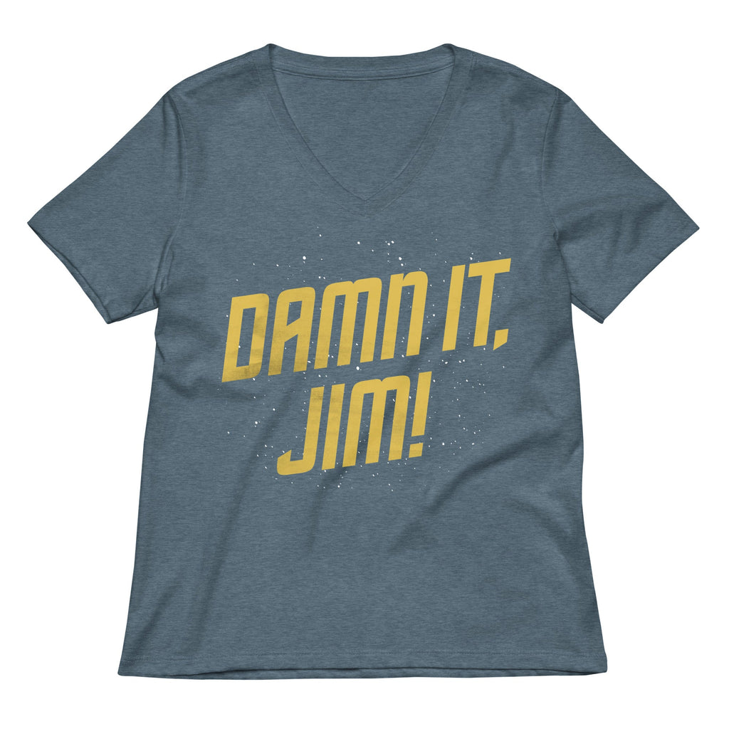 Damn It, Jim! Women's V-Neck Tee
