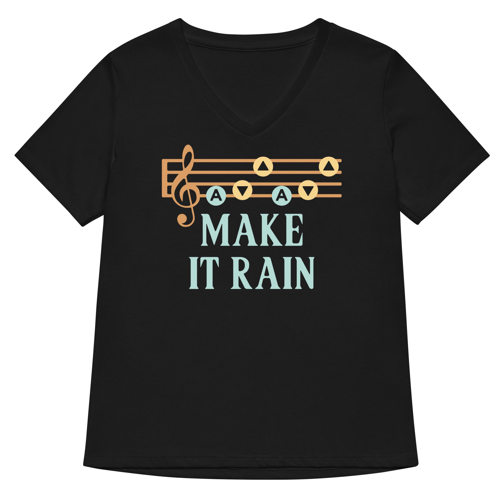 Make It Rain Women's V-Neck Tee