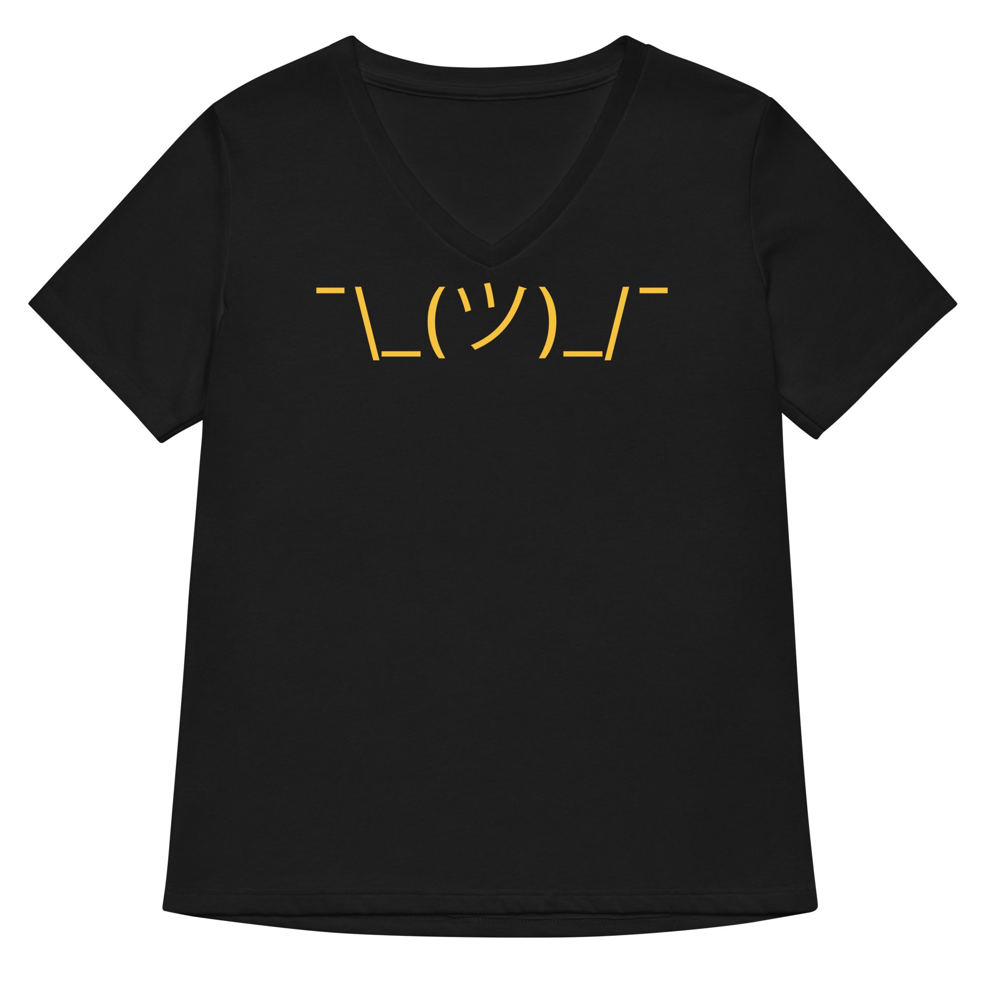 Shrug Emoji Women's V-Neck Tee
