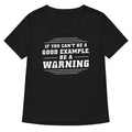 Be A Warning Women's V-Neck Tee