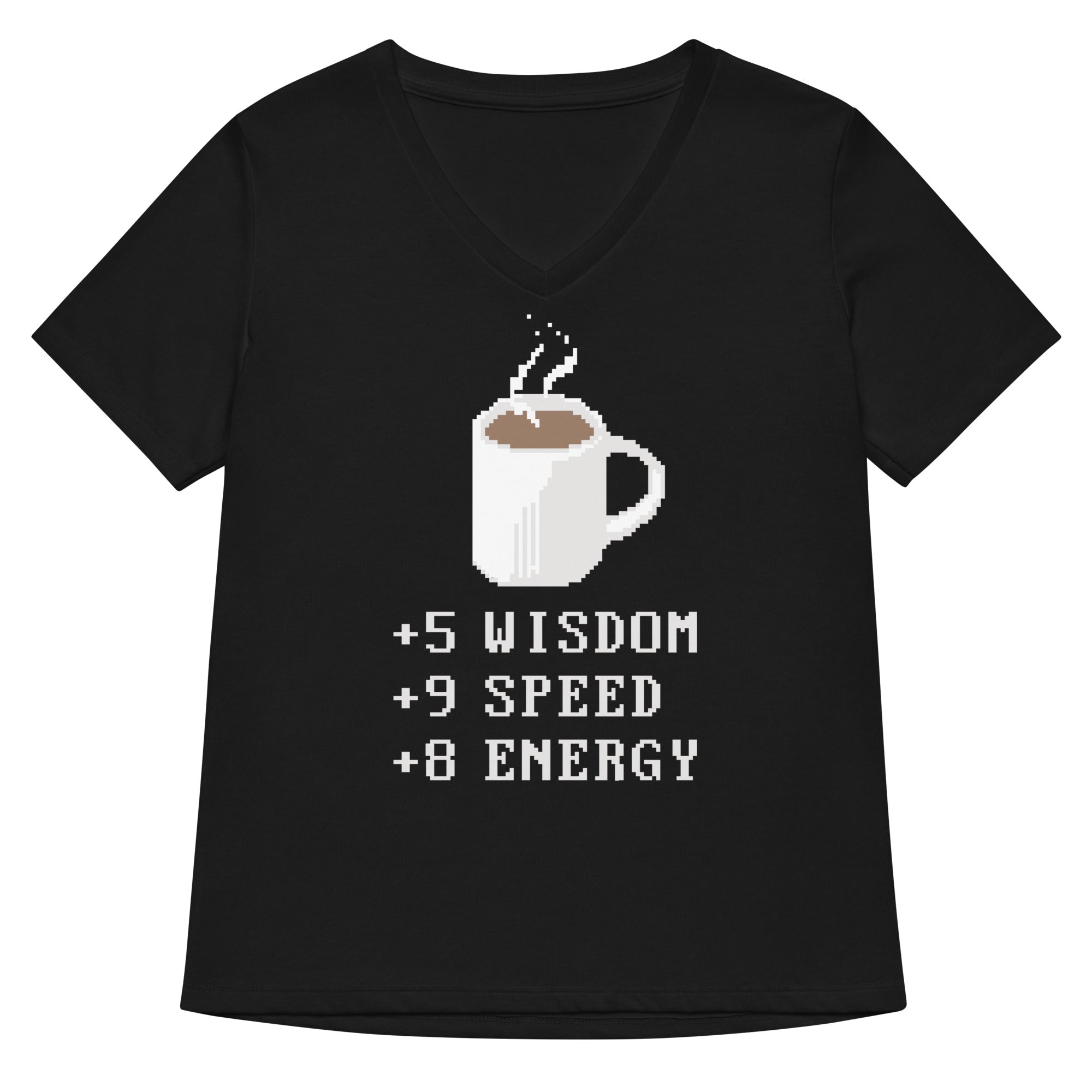 Coffee Plus To Stats Women's V-Neck Tee