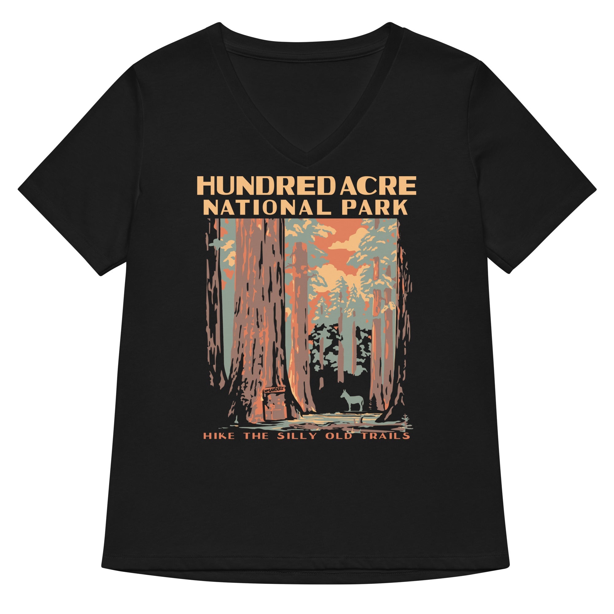 Hundred Acre National Park Women's V-Neck Tee