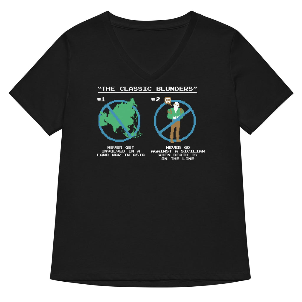 The Classic Blunders Women's V-Neck Tee