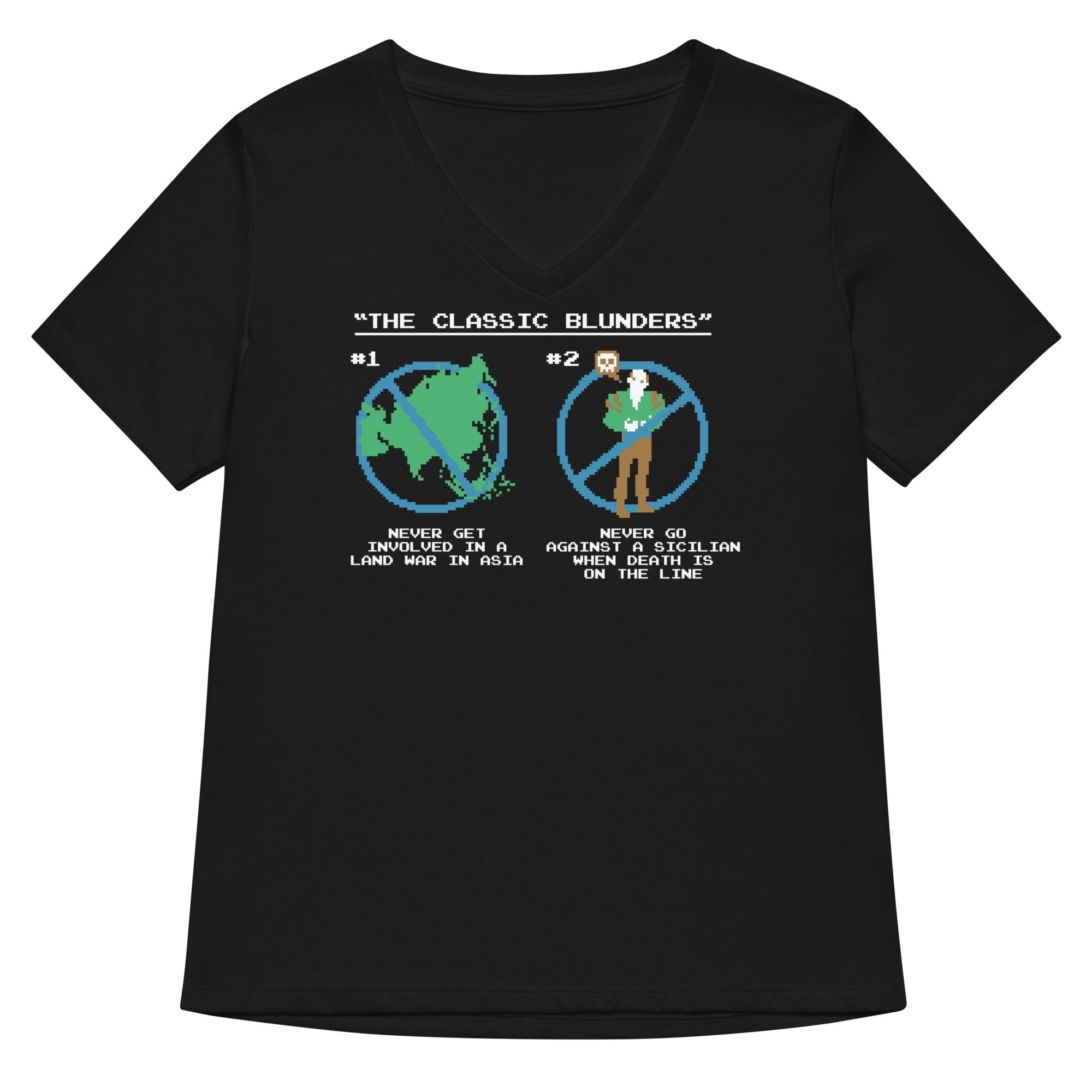 The Classic Blunders Women's V-Neck Tee