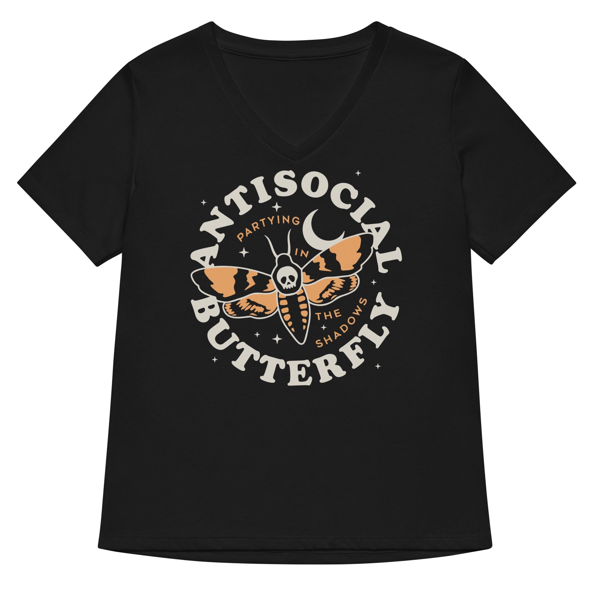 Antisocial Butterfly Women's V-Neck Tee