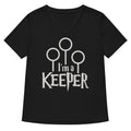 I'm A Keeper Women's V-Neck Tee