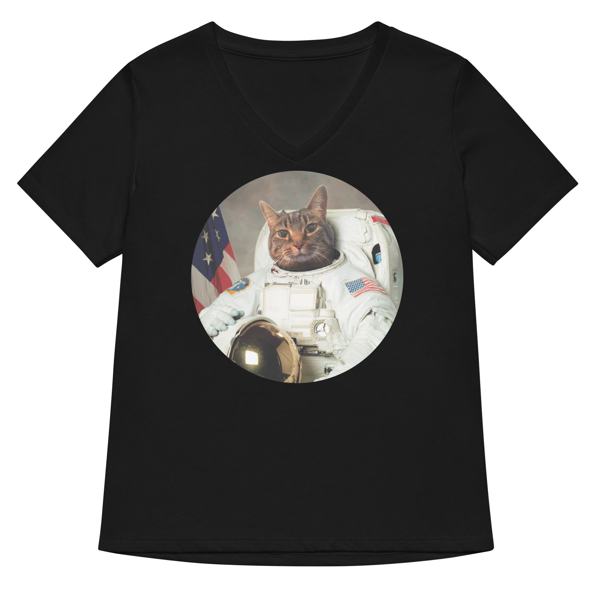 Astrocat Women's V-Neck Tee