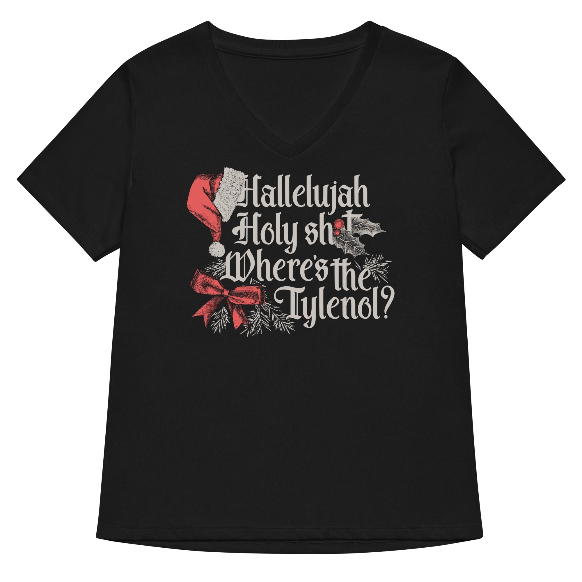 Where's The Tylenol? Women's V-Neck Tee