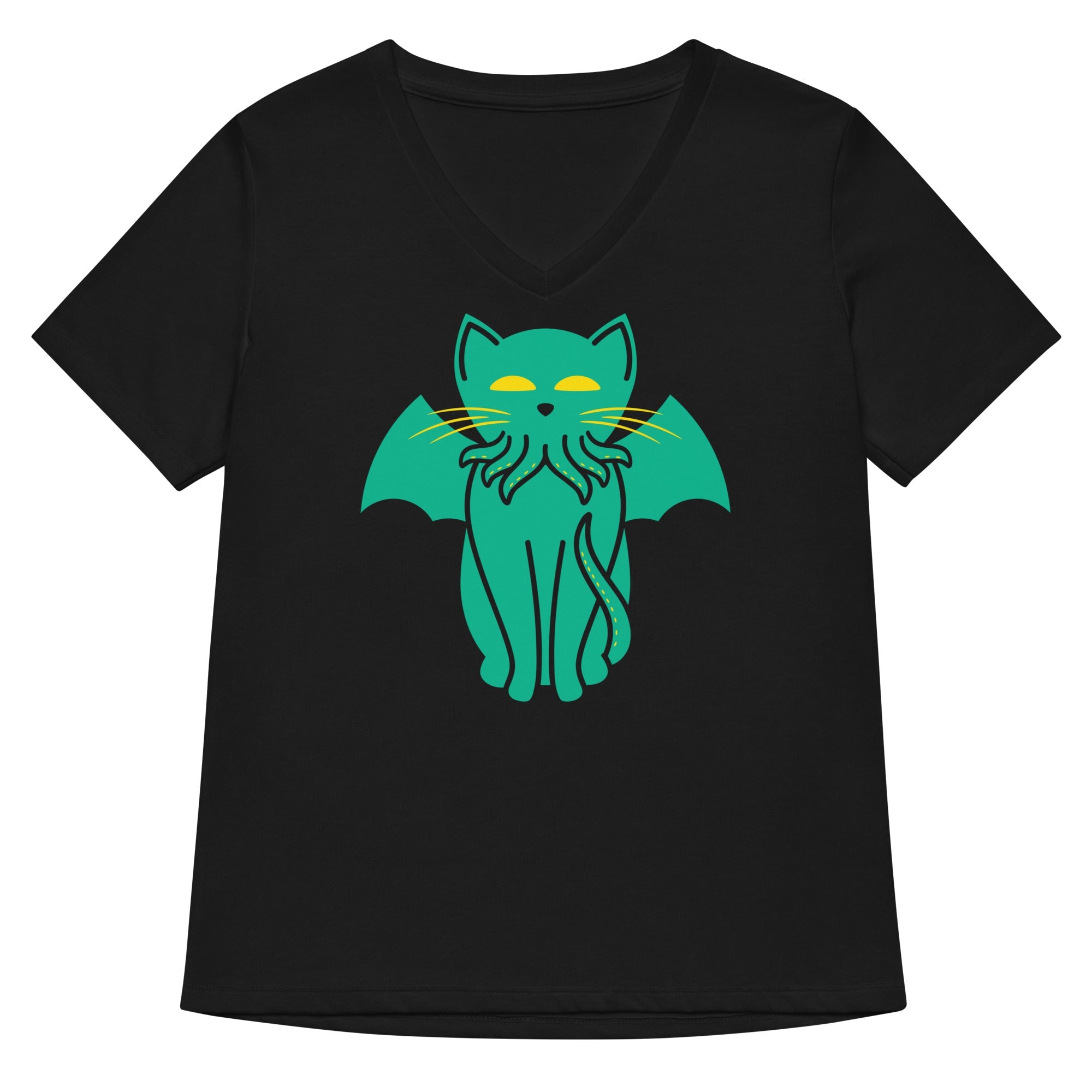 Cathulhu Women's V-Neck Tee