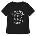 Touchdown Bundy Women's V-Neck Tee