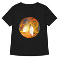 Autumn Ghosts Women's V-Neck Tee