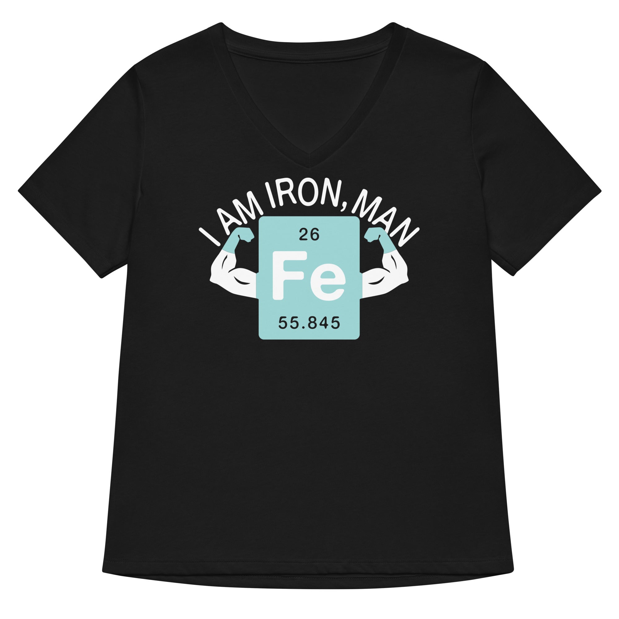 I Am Iron, Man Women's V-Neck Tee