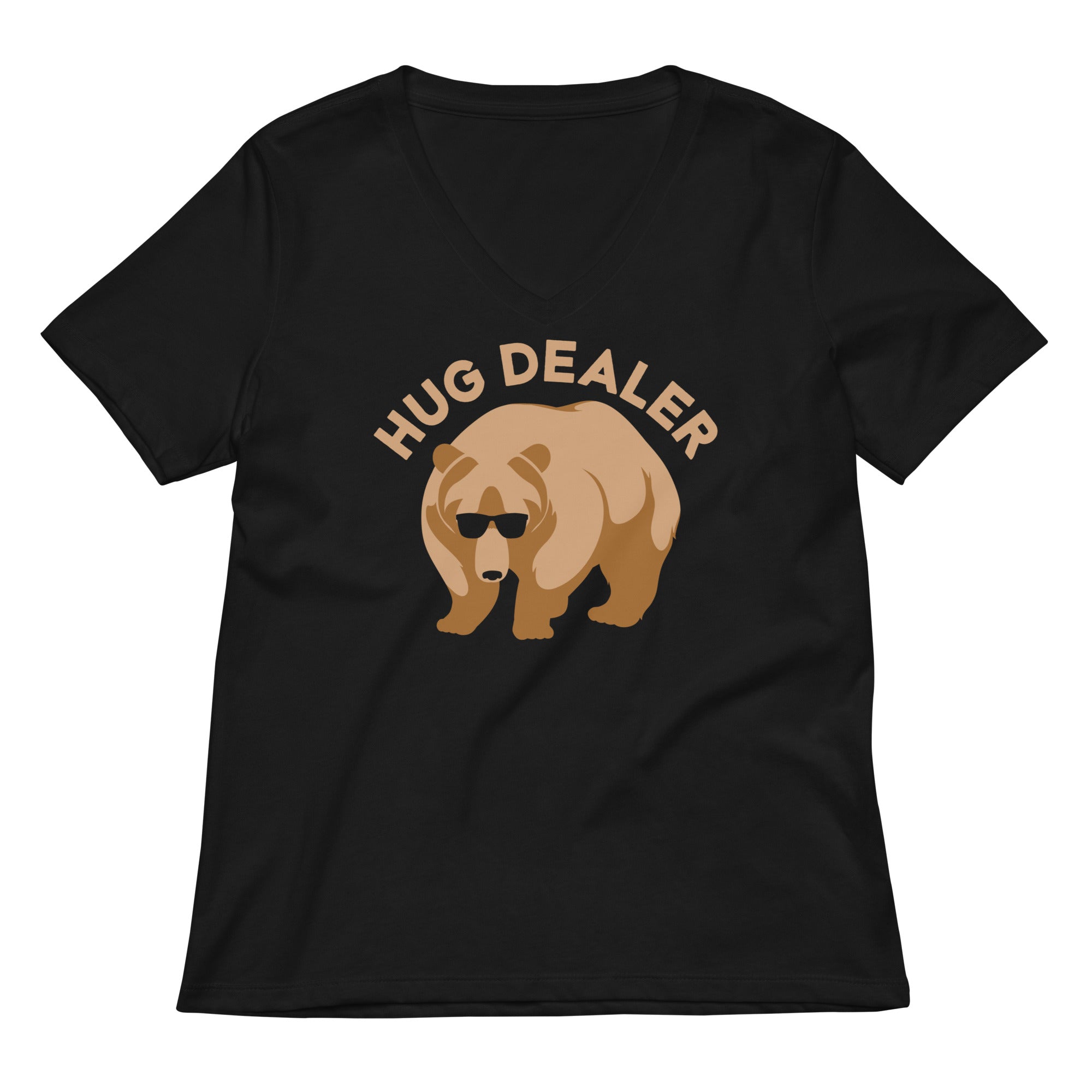 Hug Dealer Women's V-Neck Tee