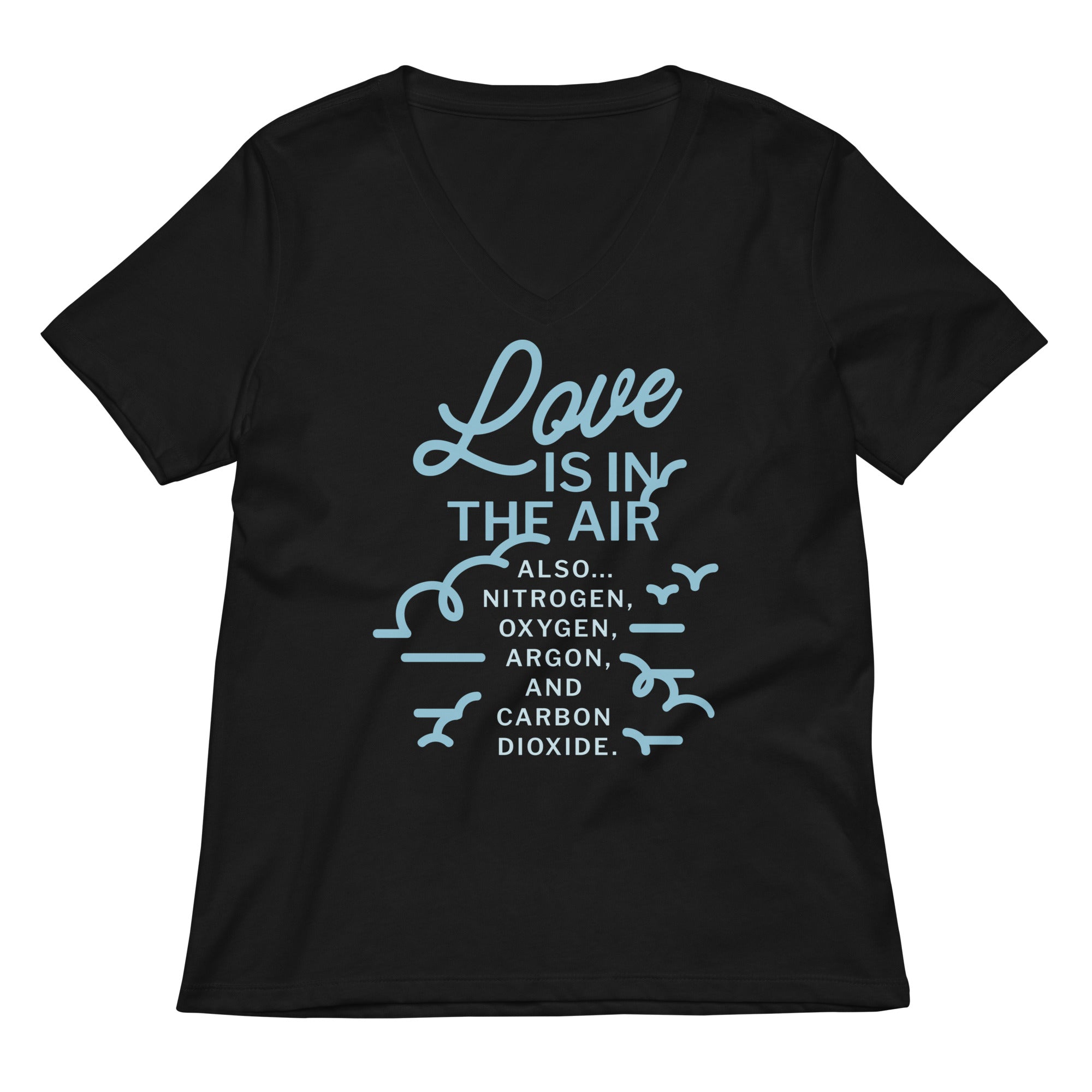 Love Is In The Air Women's V-Neck Tee