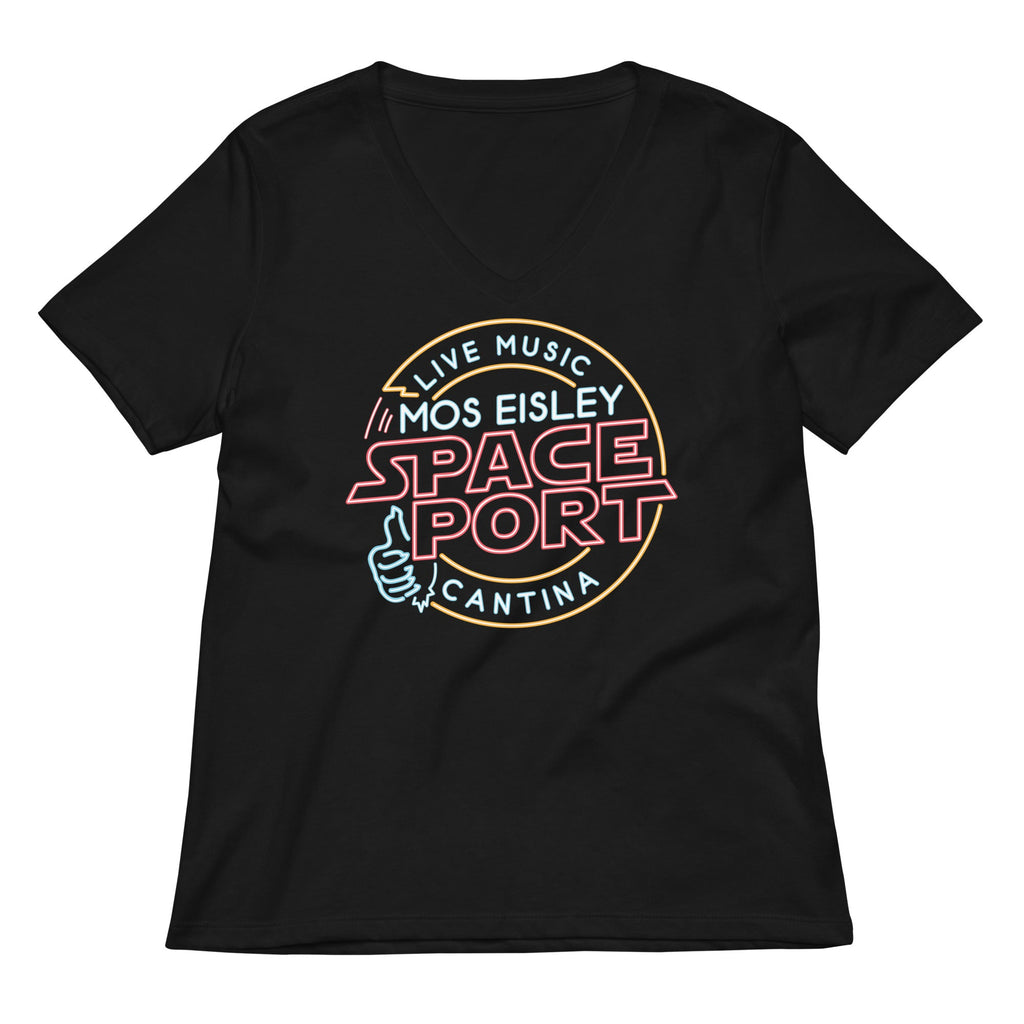 Mos Eisley Space Port Women's V-Neck Tee