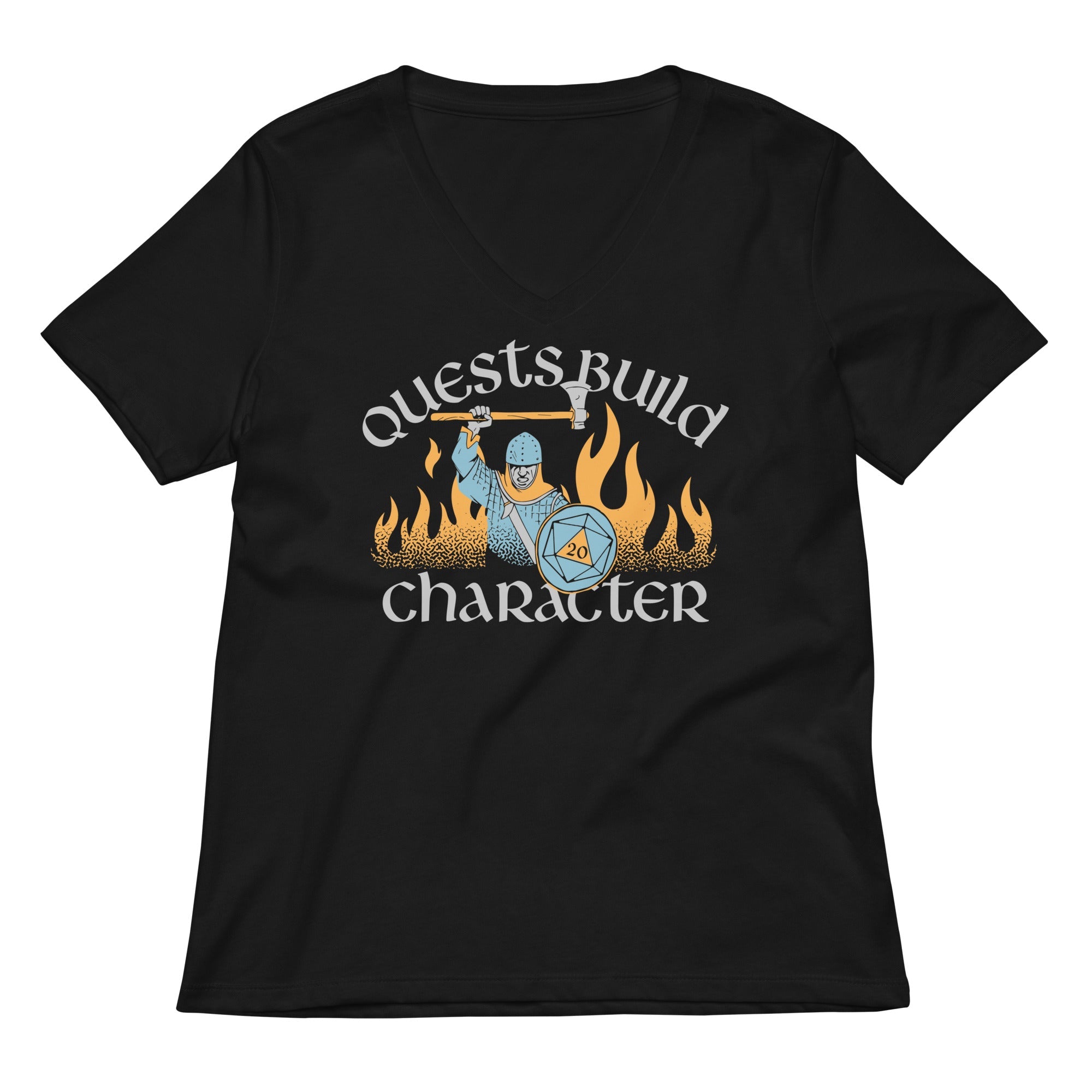 Quests Build Character Women's V-Neck Tee