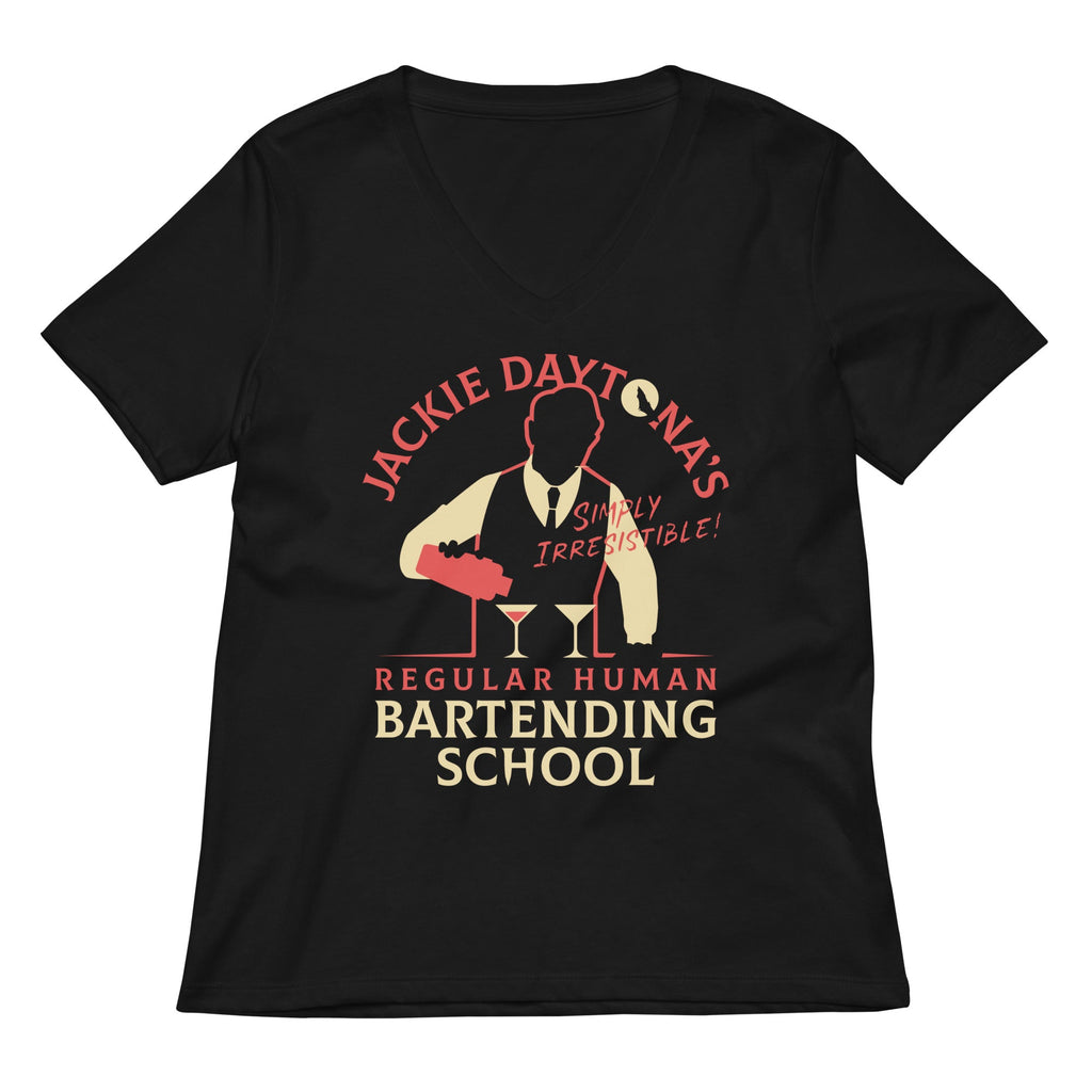 Regular Human Bartending School Women's V-Neck Tee