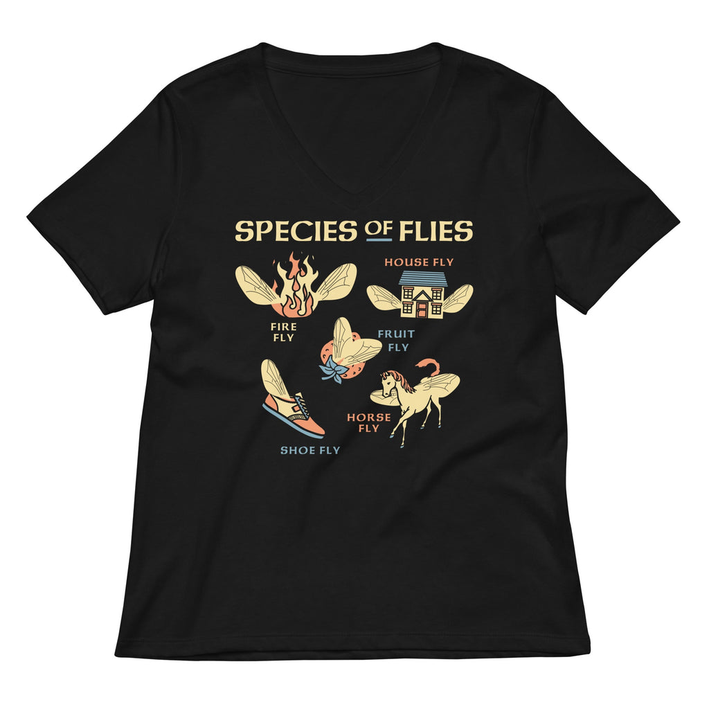 Species Of Flies Women's V-Neck Tee