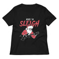 Here to Sleigh Women's V-Neck Tee