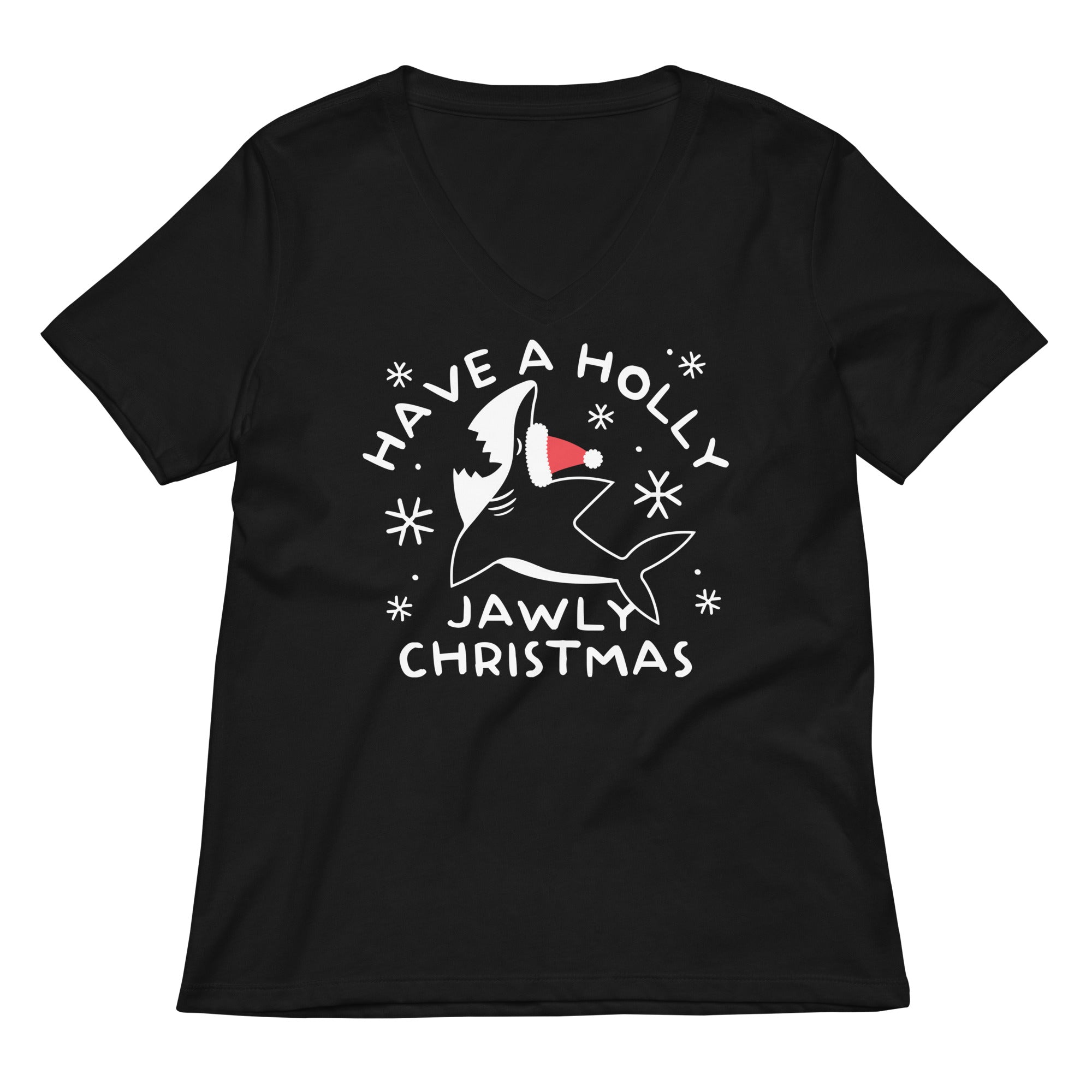 Have A Holly Jawly Christmas Women's V-Neck Tee