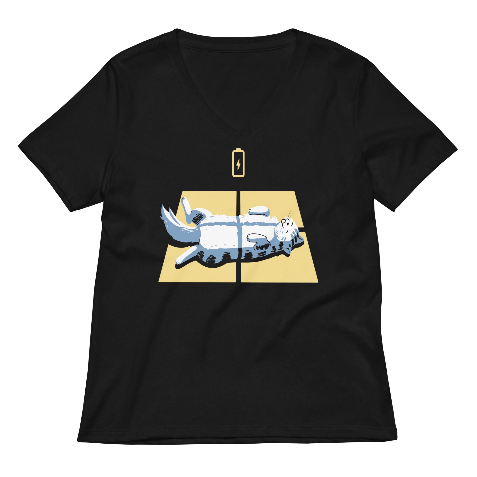 Solar Charging Women's V-Neck Tee