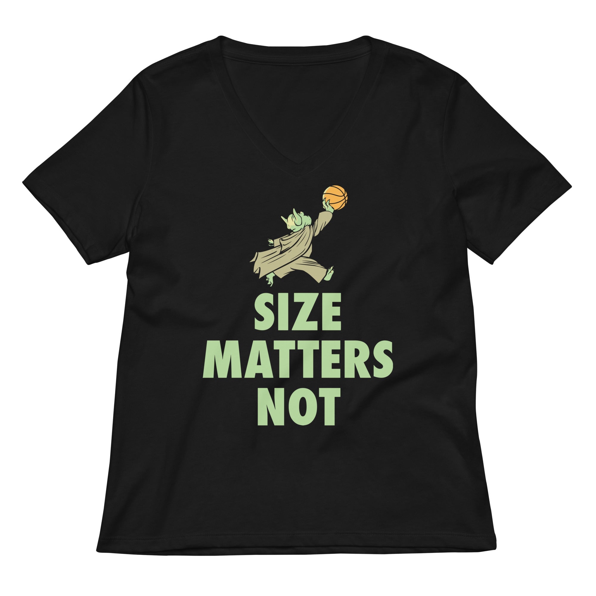 Size Matters Not Women's V-Neck Tee