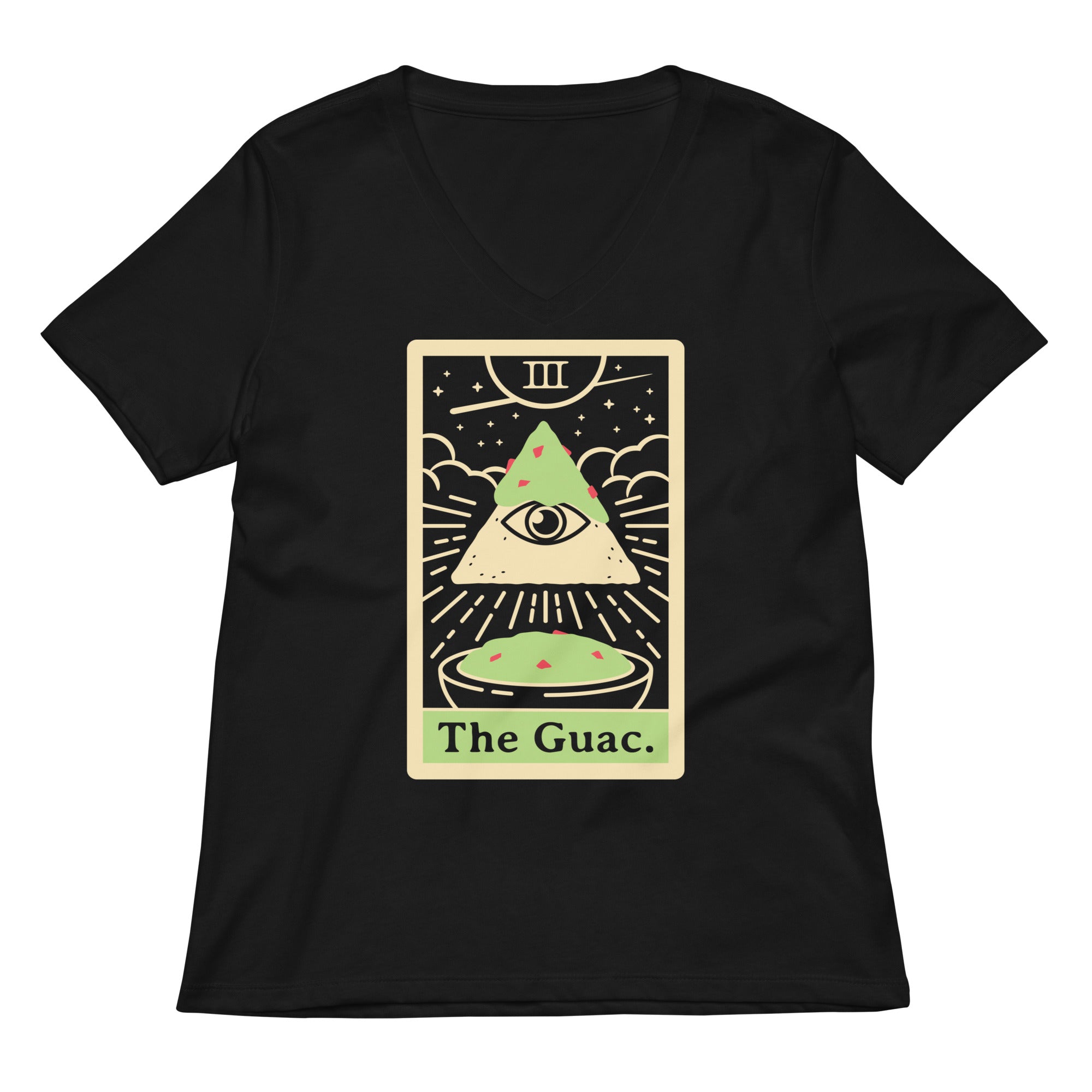 The Guac Tarot Women's V-Neck Tee