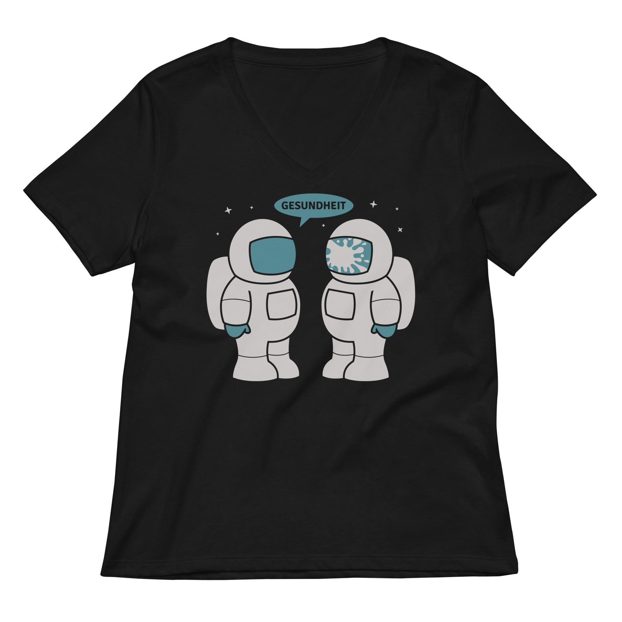Space Sneeze Women's V-Neck Tee