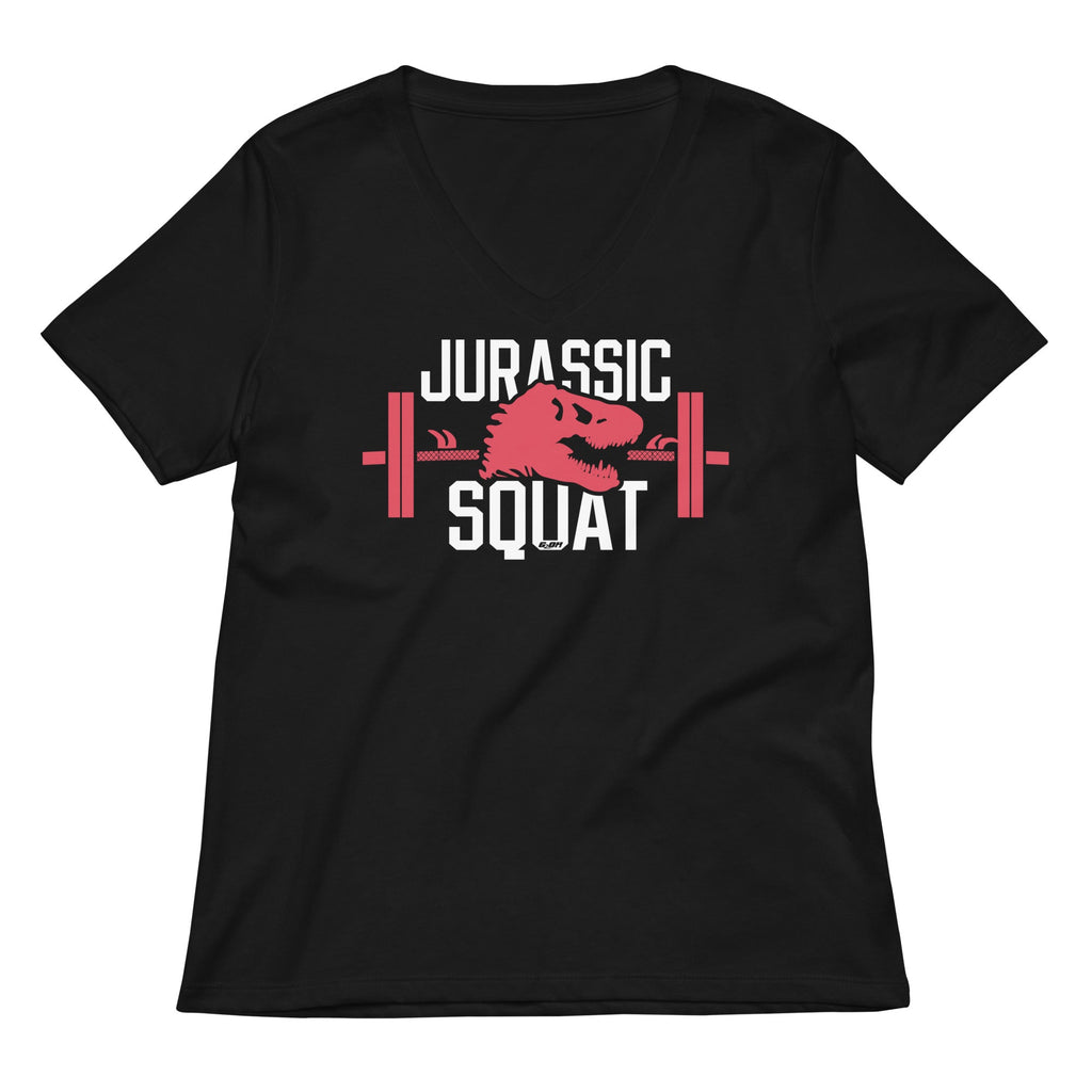 Jurassic Squat Women's V-Neck Tee