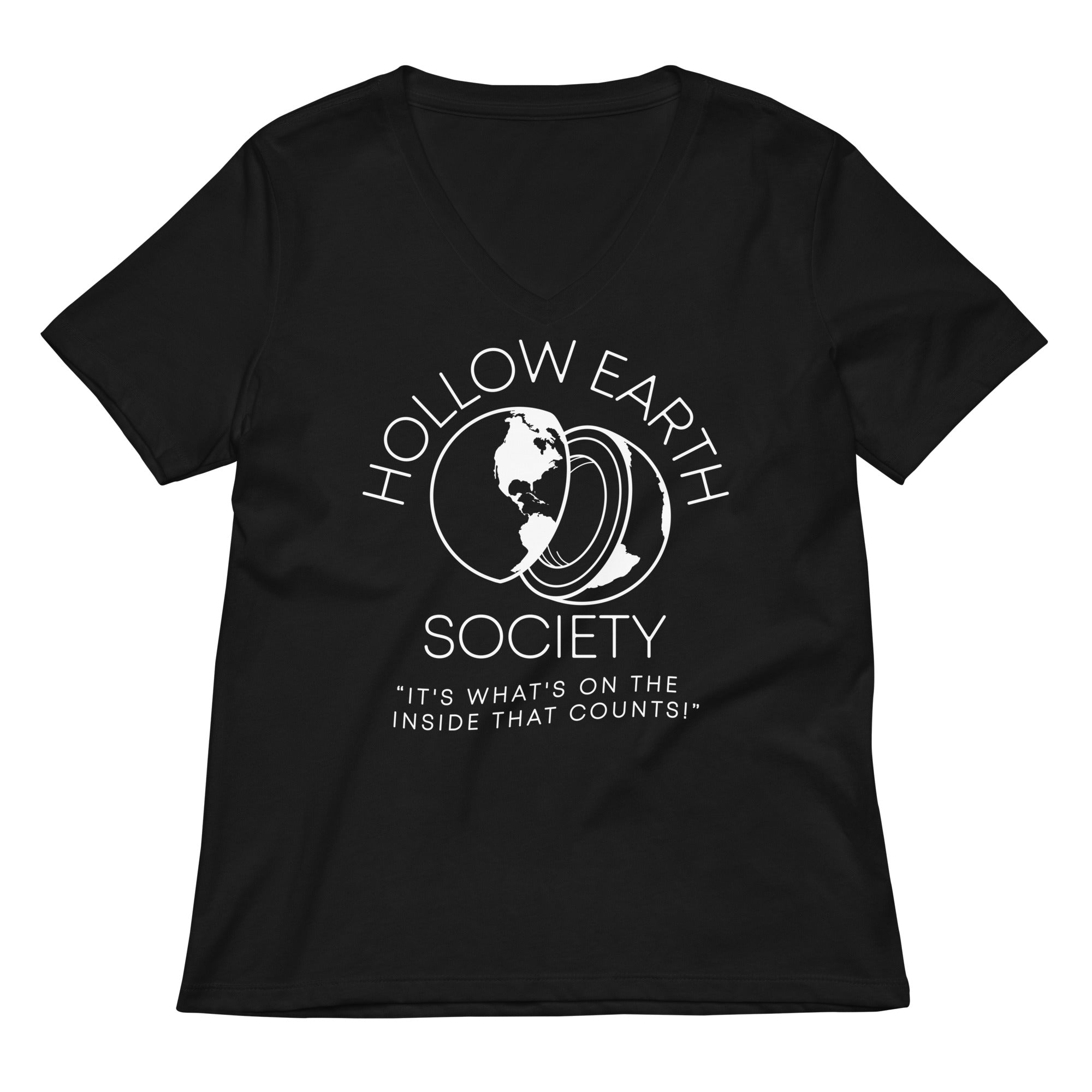 Hollow Earth Society Women's V-Neck Tee